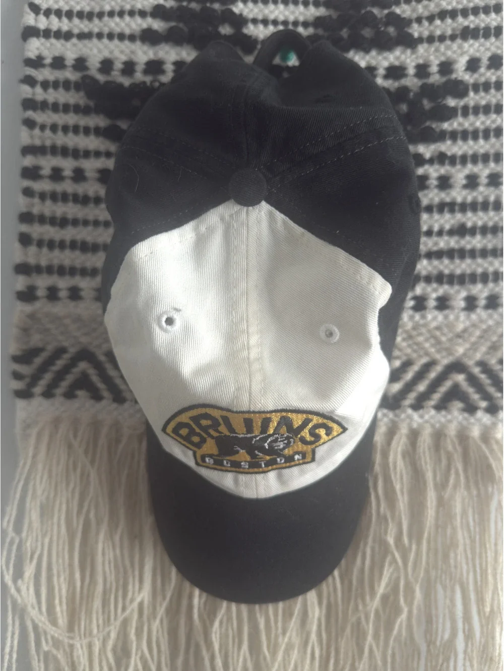 Twins Enterprise Boston Bruins Vintage Two-Tone Baseball Cap Hat [COPY]